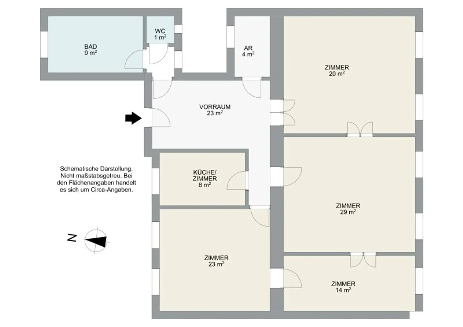 Großzügige, helle 5-Zimmer-Wohnung | optimaler Grundriss & TOP Lage