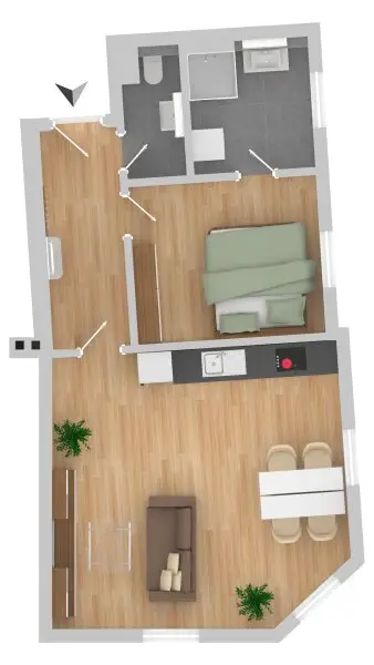 GRÜNRUHELAGE KORNEUBURG, NAHE HAUPTPLATZ: MODERN WOHNEN IM REVITALISIERTEN STILALTBAU!!