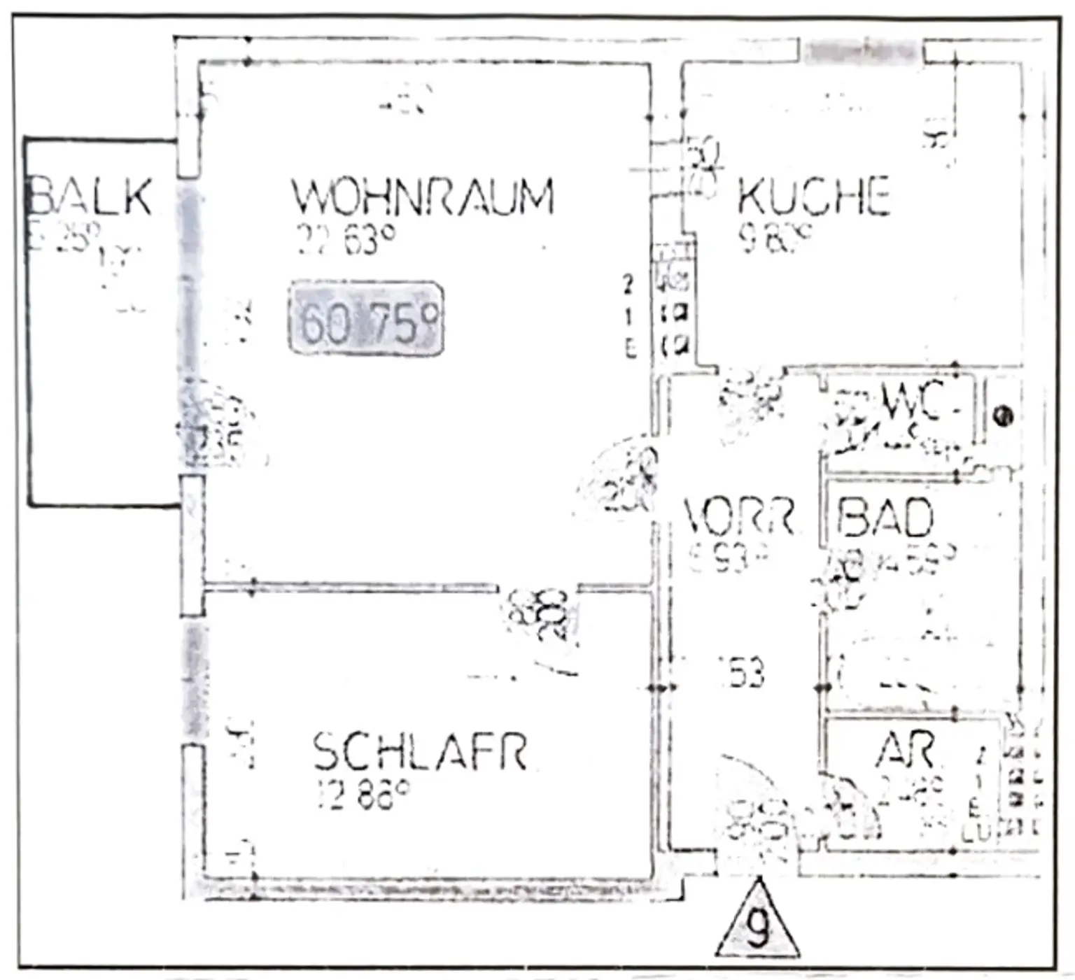 Plan der Wohnung