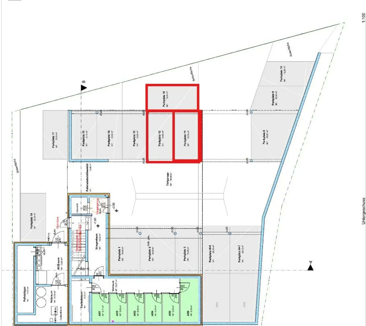 Längenfeld - Plan Parkplatz 12
