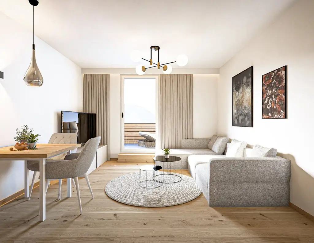 2-Zimmer-Penthouse mit Bergblick - Anlegerwohnung mit Terrasse & Top-AfA