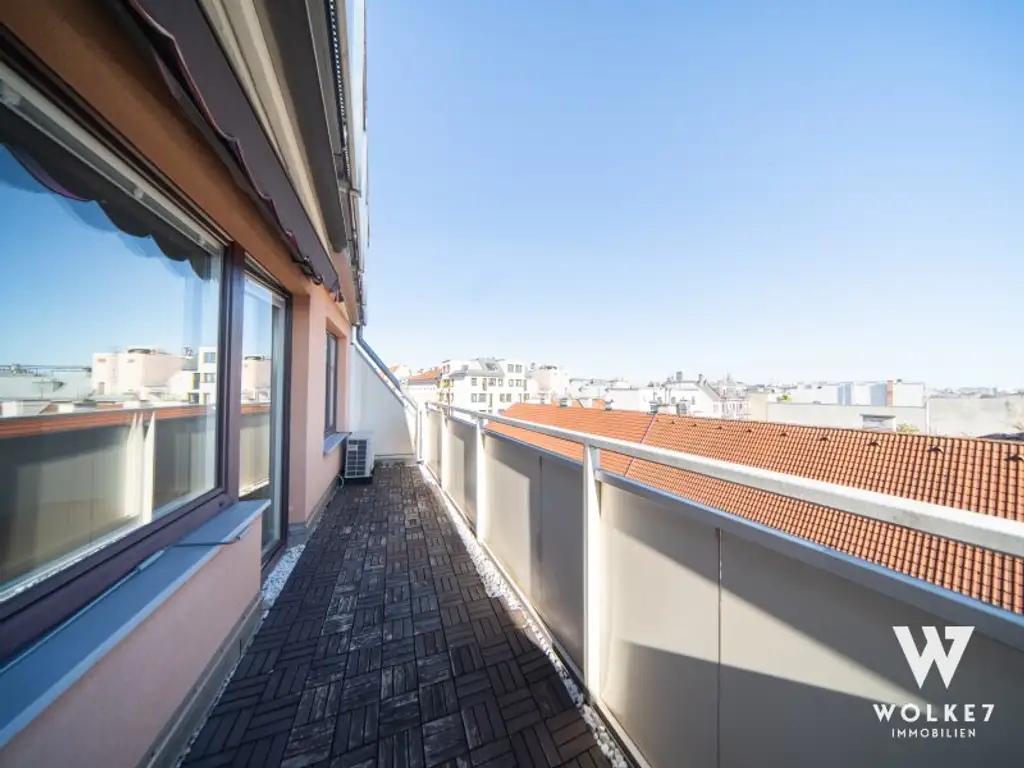 1060: Exklusive Traumwohnung mit Panoramablick: Top-Lage | klimatisiert | 2 Freiflächen (Südosten und Westen) | günstige Tiefgarage
