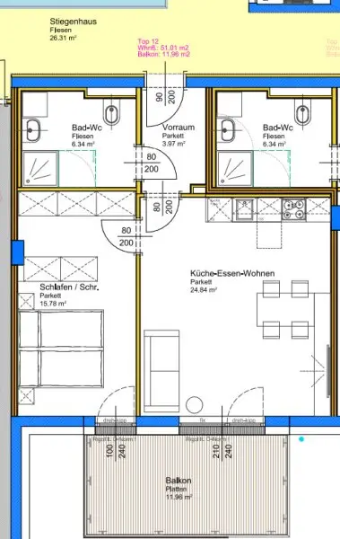 ERSTBEZUG - NEUBAU - Wunderschöne Wohnungen mit eigenem Tiefgaragenplatz im Stadtteil Neustadt