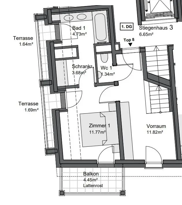 Stilvolle Dachmaisonette mit 3 Terrassen in neu errichteter Stilvilla + Garage 1180 Wien