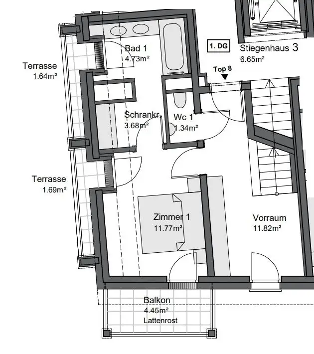 Stilvolle Dachmaisonette mit 3 Terrassen in neu errichteter Stilvilla + Garage 1180 Wien