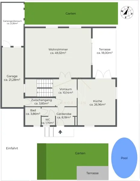 Einfamilienhaus mit Pool, Wellness & großem Garten in Hennersdorf