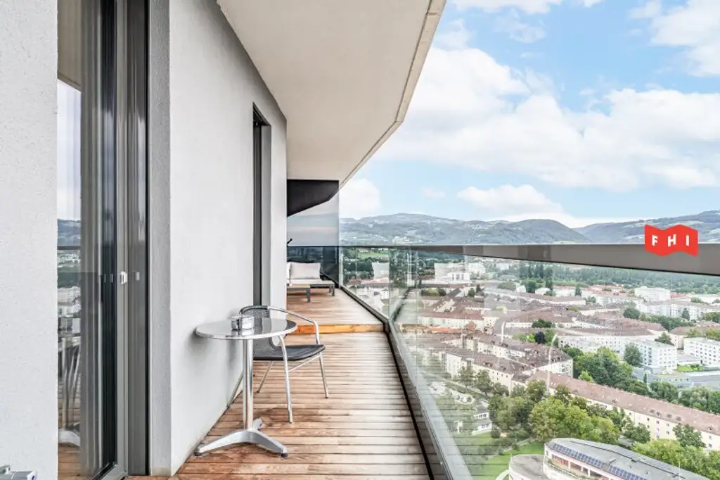 Bruckner Tower Linz - wohnen über den Dächern der Stadt