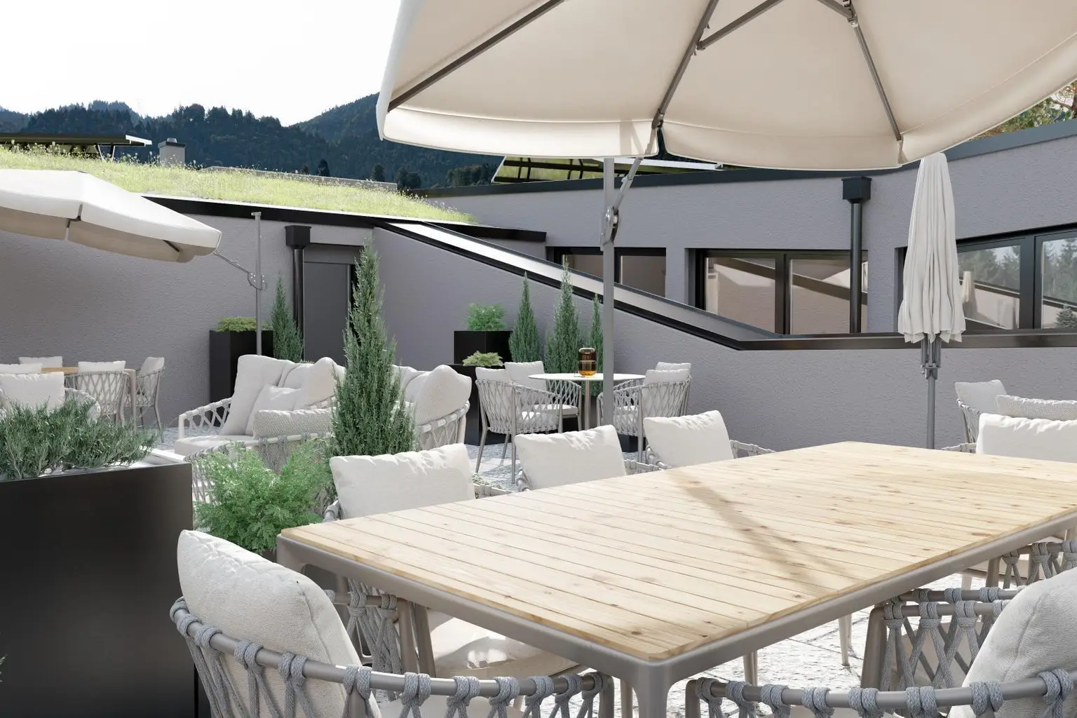 Wohnanlage - Dachterrasse