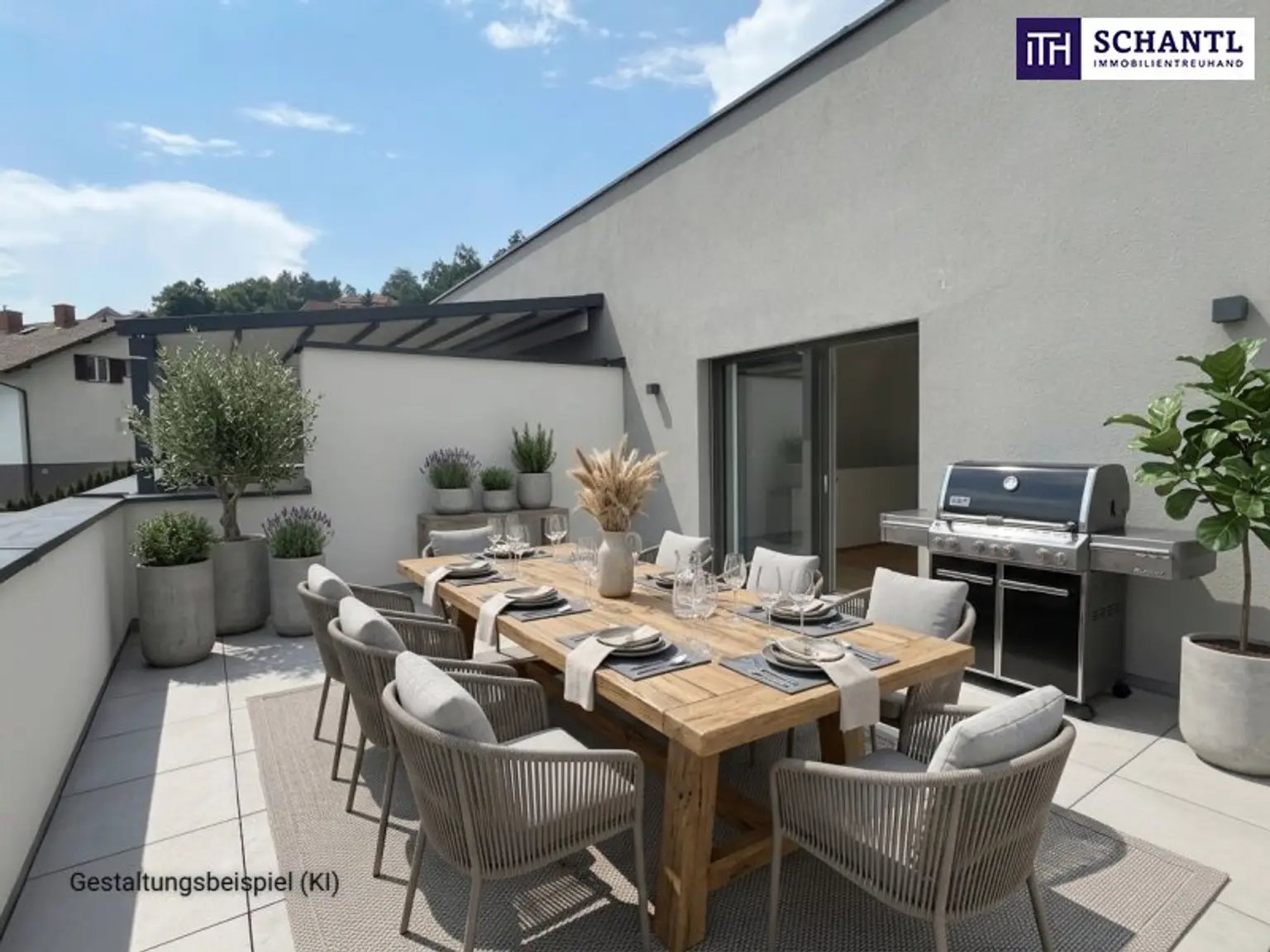 Terrasse möbliert