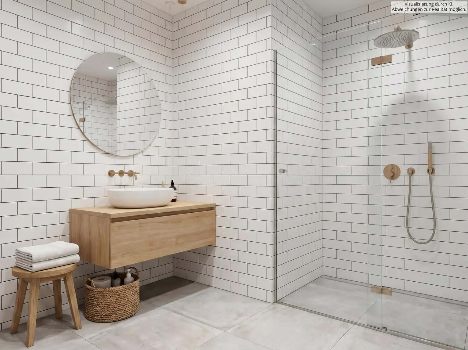 Badezimmer KI visualisiert