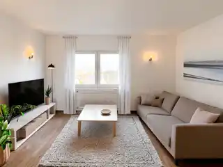 Visualisierung eines möglichen Wohnbereichs EG