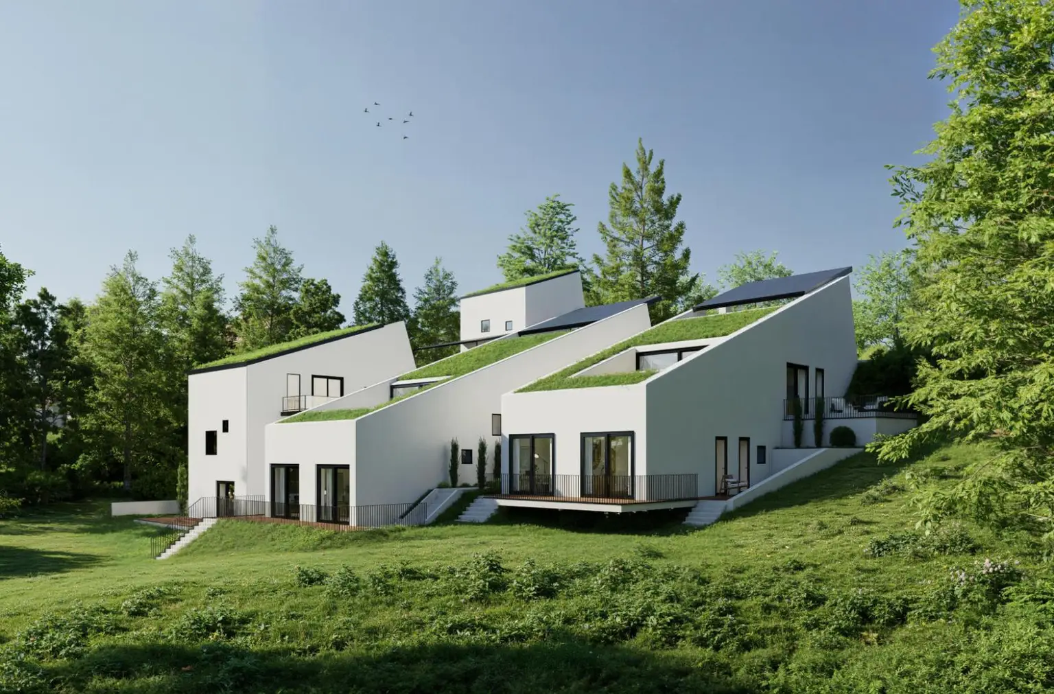 Haus mit großen Terrassen und schönem Ausblick! Neubauprojekt in Waltendorf!