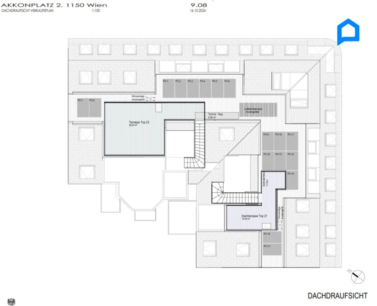 Schönbrunnblick-Gloriette, ERSTBEZUG, JETZT einziehen! Dachgeschoss NEU mit modernster Ausstattung148m² Wohnfläche, 4 Zimmer plus Nebenräume, auch Altbau Etagen-Wohnungen, teilweise Kurzzeitvermietung möglich !