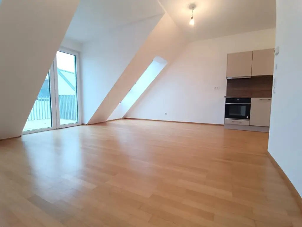 Neubau! Siedlung Rustenfeld! 2-Zimmer Wohnung im DG mit Dachterrasse! ! Stellplatz in Tiefgarage optional verfügbar!