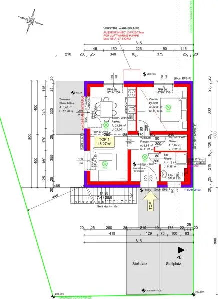 +++Moderne Erdgeschosswohnung 48m2 Wohnfläche mit Garten – Erstbezug in Neutal+++