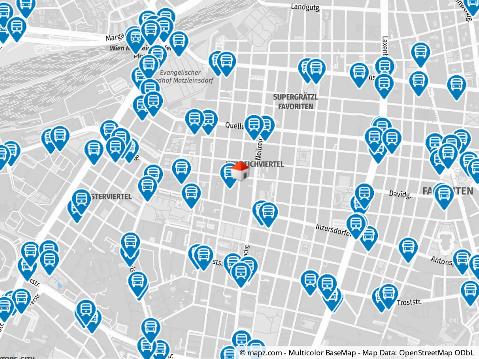 Geolyzer Kartenausschnitt