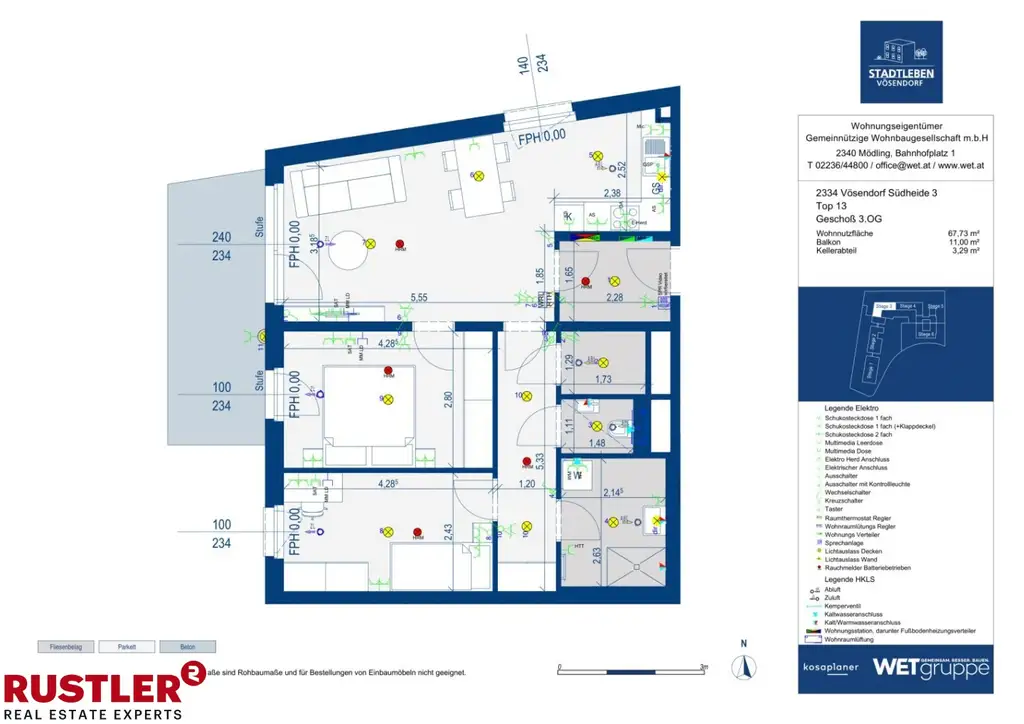 3 Zimmerwohnung mit Balkon - durchdacht, familienfreundlich, nachhaltig