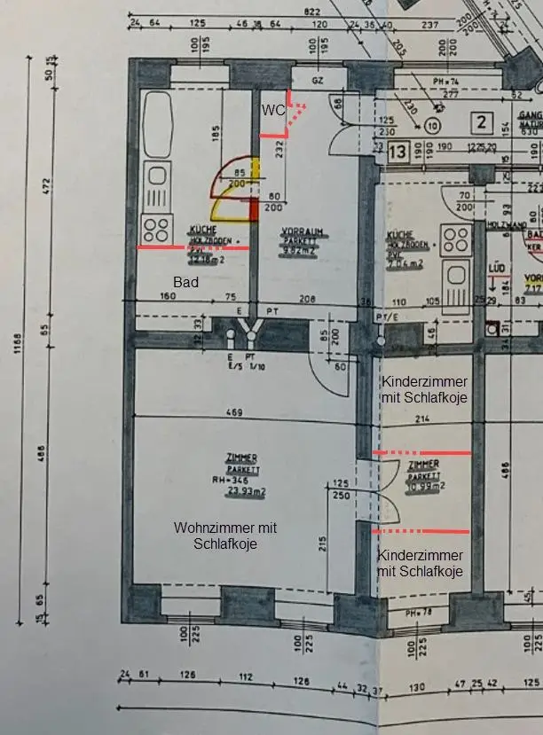 Nähe Altes AKH und Rathaus - 
Unbefristet vermietete 2 Zimmer Wohnung