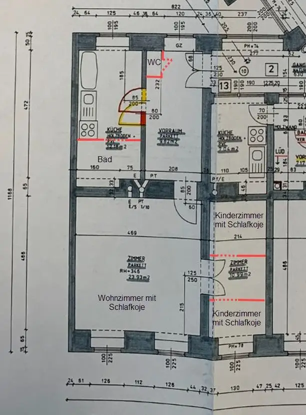 Nähe Altes AKH und Rathaus - 
Unbefristet vermietete 2 Zimmer Wohnung