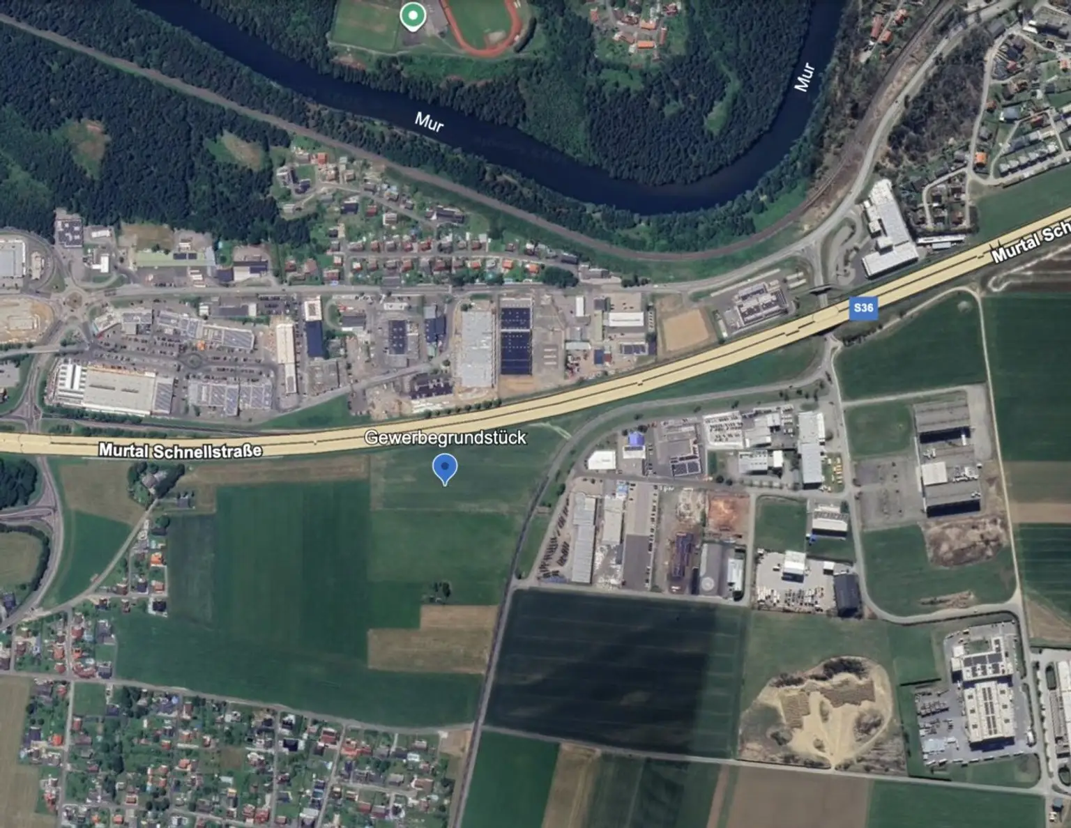 Gewerbegrundstück mit der Top-Lage an der S36 gegenüber Arena am Waldfeld - ideale Voraussetzungen für Ihr Unternehmensprojekt