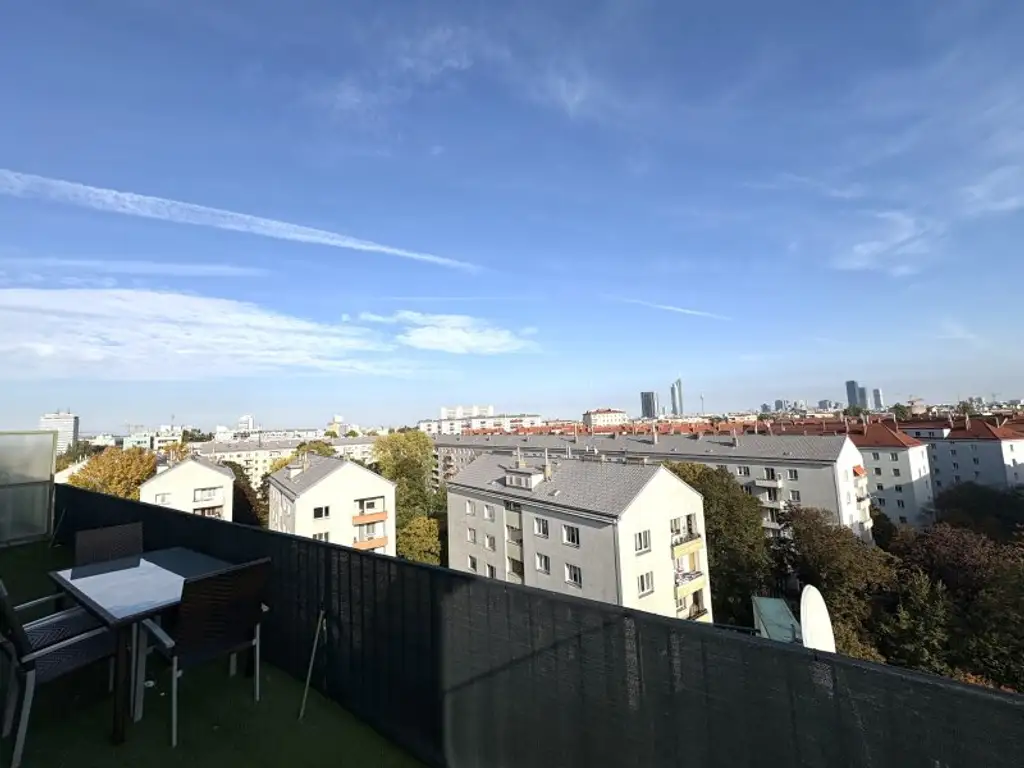 Dachgeschosswohnung ohne Schrägen I 26 m² Panoramaterrasse I Klimaanlage I Separater Küche