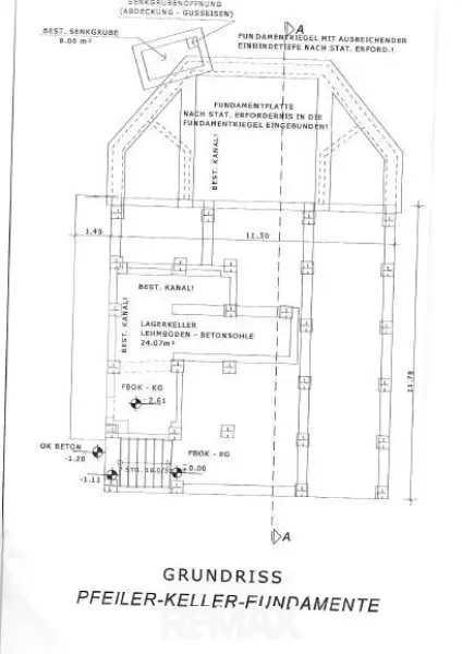 14 Plan Keller Fundamente