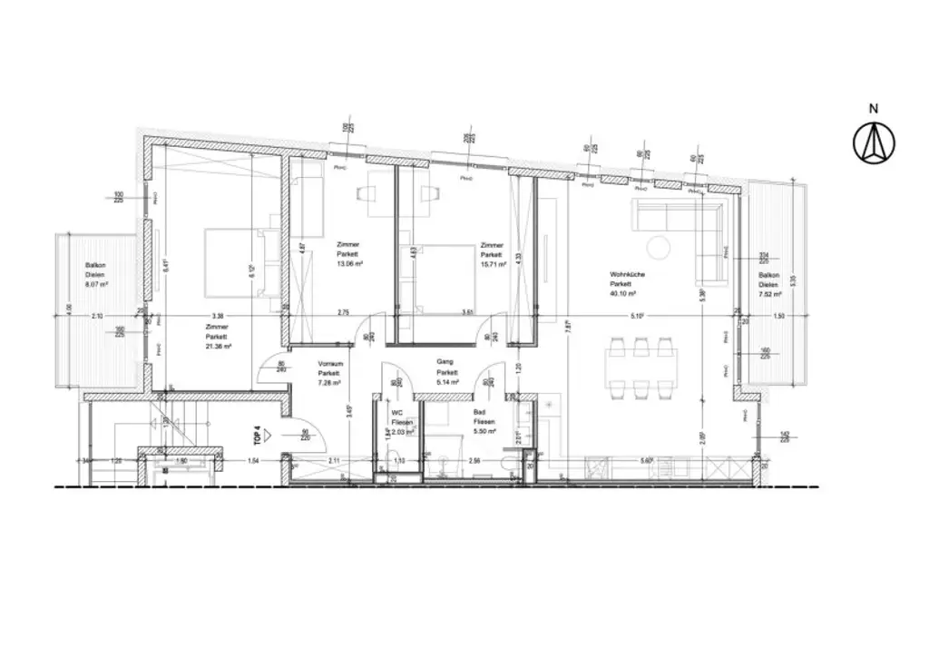LUXURIÖSE 4-ZIMMER-WOHNUNG IN WIEN 19 – ERSTBEZUG MIT 2 BALKONEN