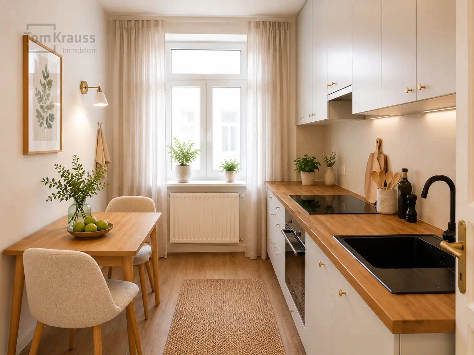 Küche digital möbliert