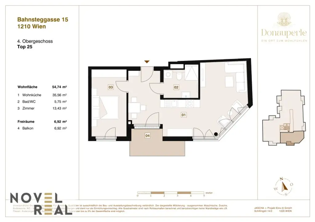 Exklusiver Erstbezug in Wien: Stilvolle 2-Zimmer-Wohnung mit Balkon in Toplage!