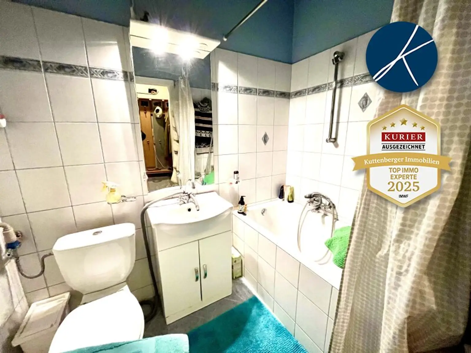 Nahe Casino Baden! vermietete (bis 31.10.26) Dachgeschoßwohnung in Top-Lage: 1 Zimmer, Loggia & Grünblick zum Kurpark Baden, Niederösterreich für nur 149.999,00 €!
