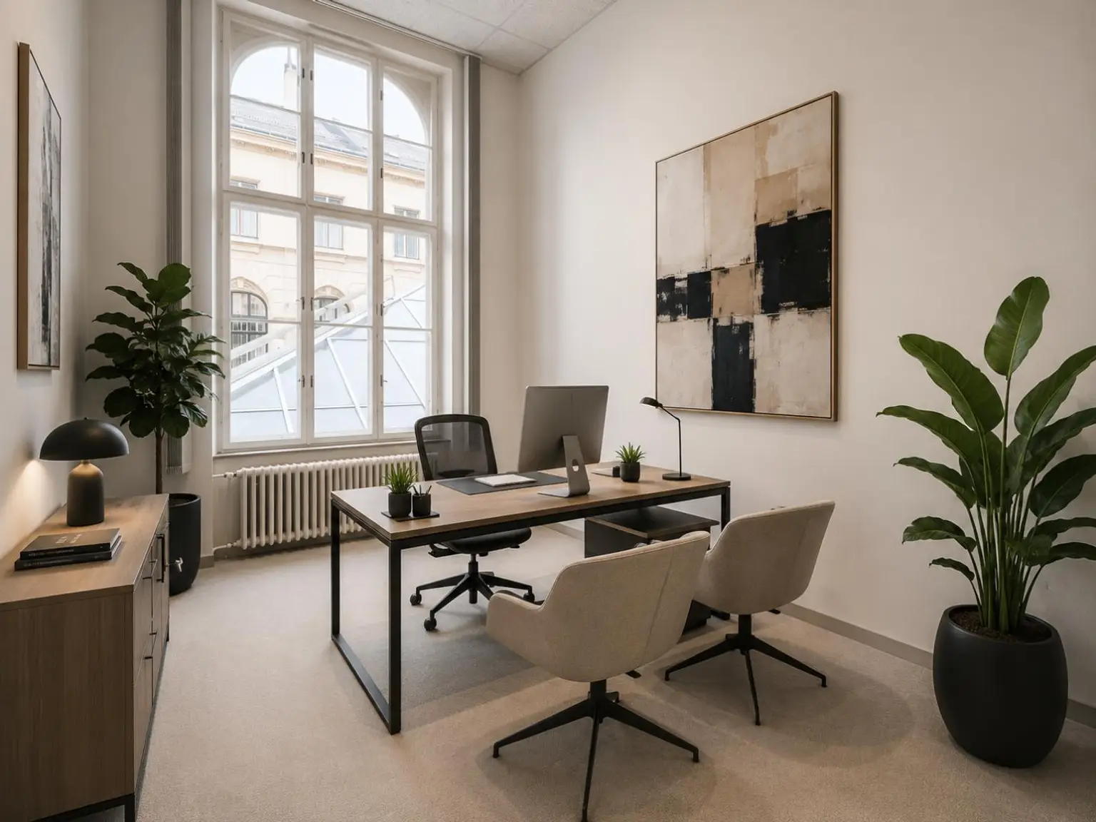 Rendering Chefbüro, Symbolbild