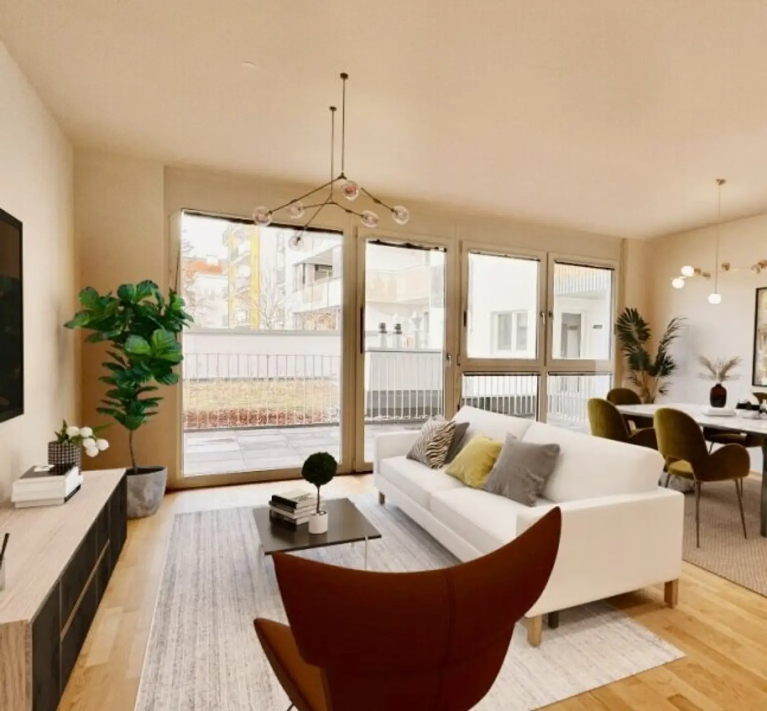 Erstbezug! Helle 3-Zimmer Wohnung mit 24 m2 Terrasse in Top-Lage mit U-Bahn-Anbindung !