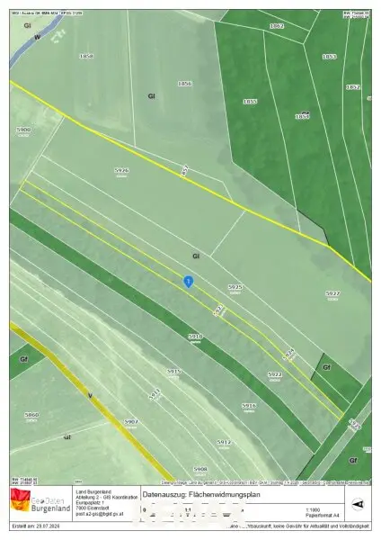 Flächenwidmung zu 5923