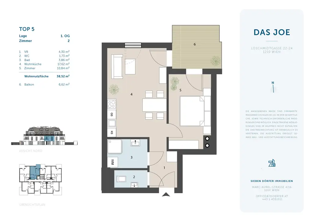 Entzückendes Apartment in Ruhelage mit Balkon | 2 Zimmer| Provisionsfrei