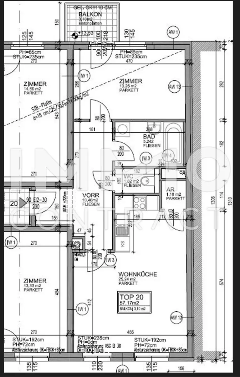 NUR SCHRIFTLICHE ANFRAGEN BITTE. 2-Zimmer-Wohnung mit Balkon in der Wielandgasse