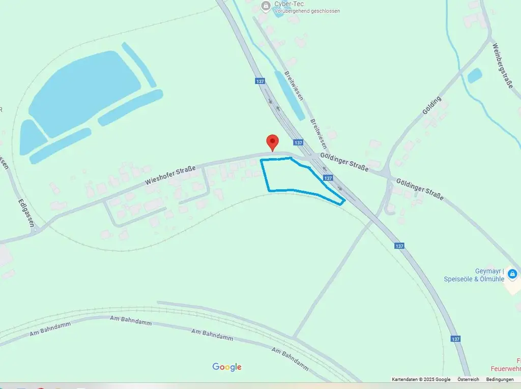 Gewerbegrundstück  mit MB  Widmung direkt an die Hauptstrasse B 137 angrenzend