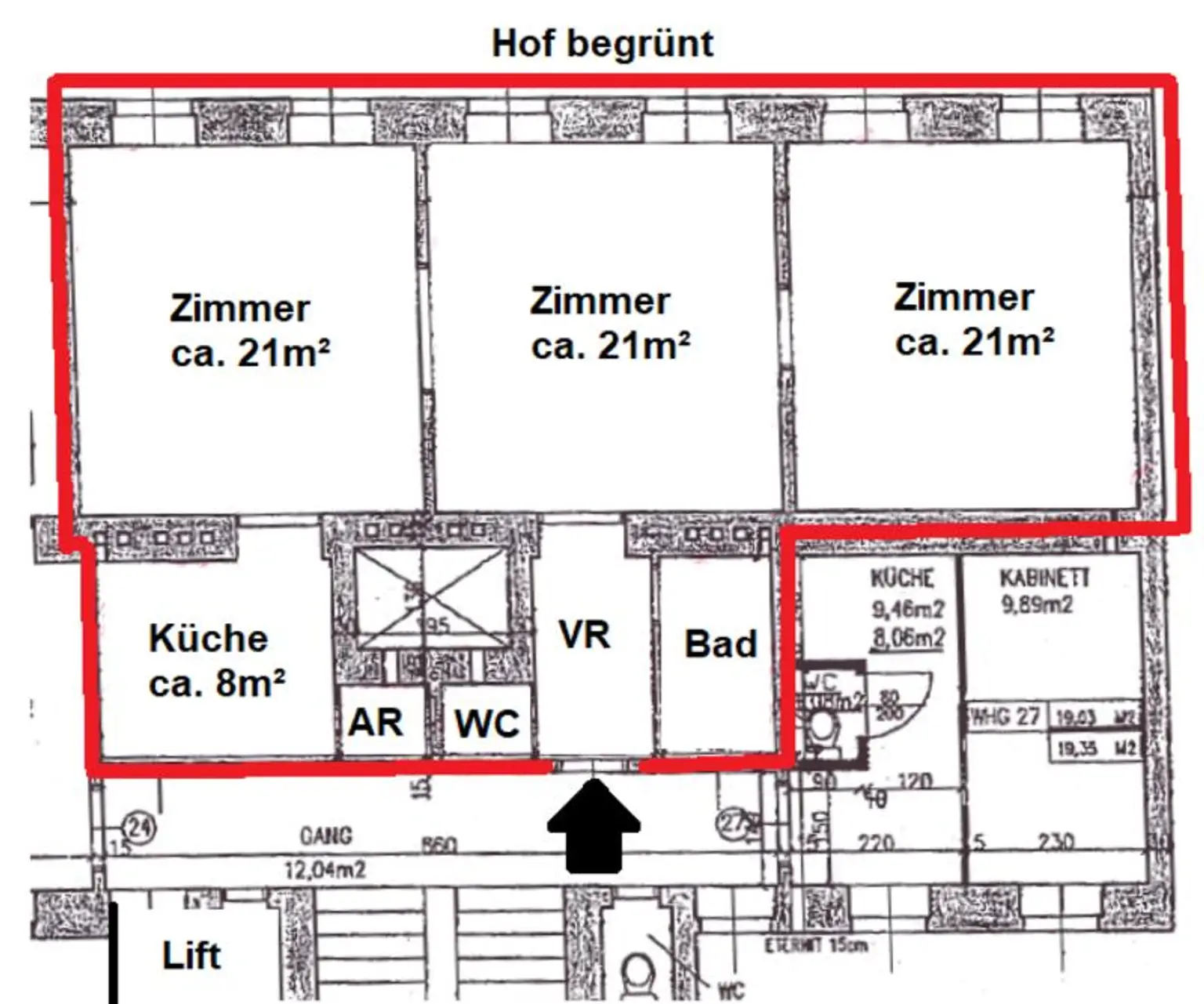 Altbauwohnung nähe Praterstern