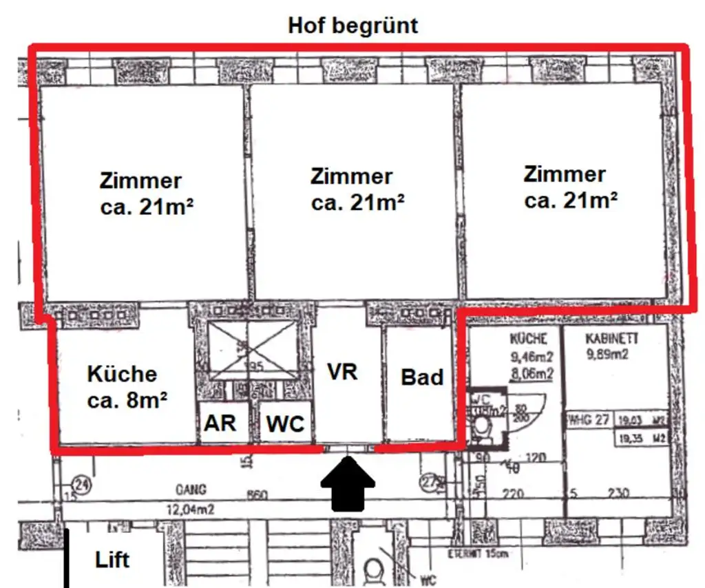 Altbauwohnung nähe Praterstern