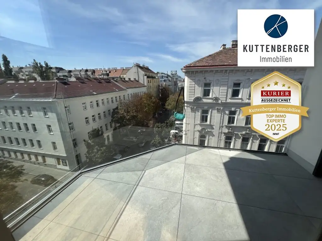 *Superprojekt: ''Über den Baumwipfeln" TOP 49 MIT ZWEI TRAUMHAFTEN WEST-LOGGIEN