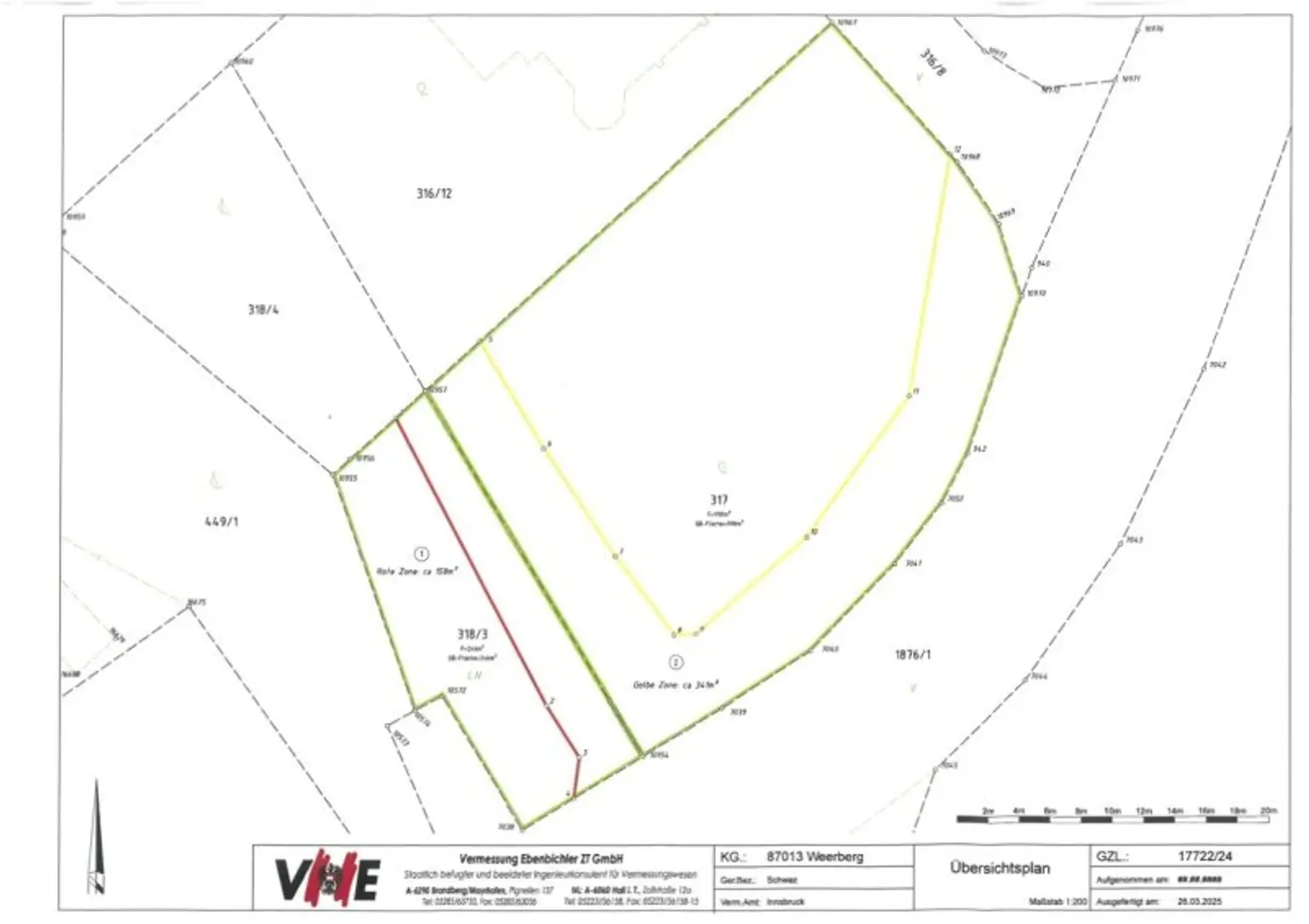 Ca. 1000 Quadratmeter großes Baugrundstück in Weerberg!