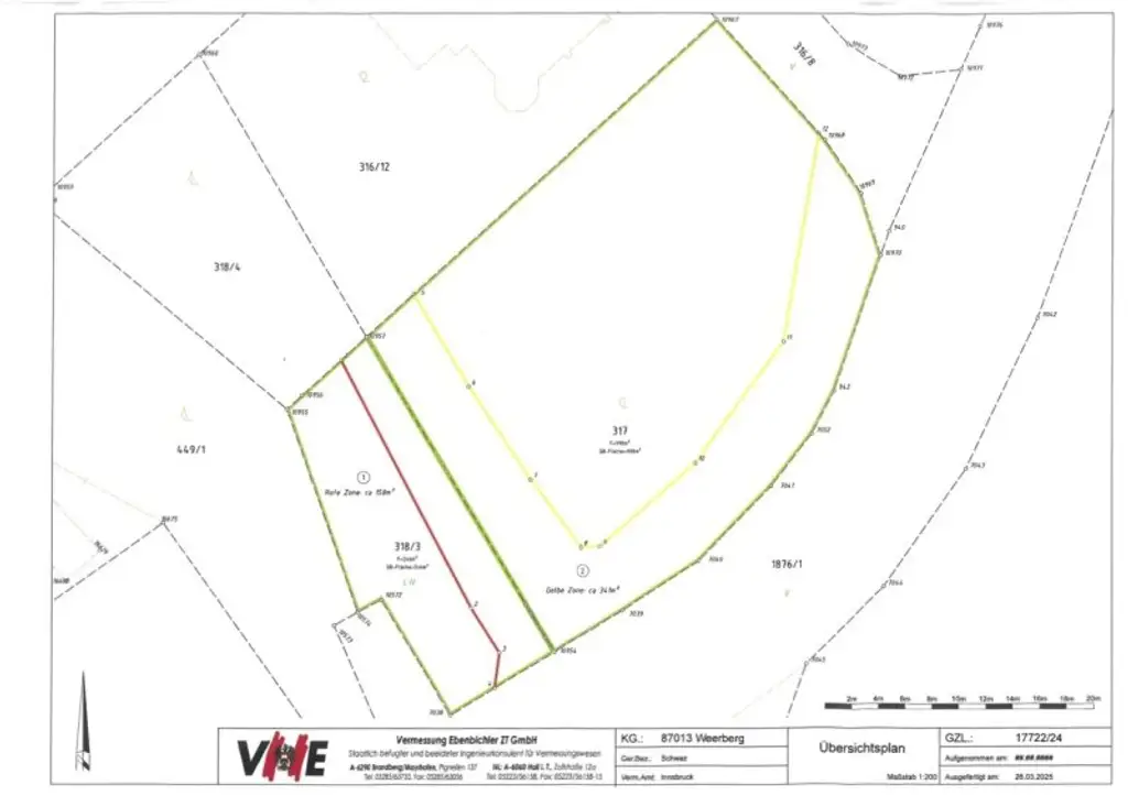 Ca. 1000 Quadratmeter großes Baugrundstück in Weerberg!