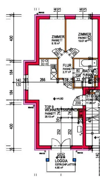 LINZ (Schörgenhubstraße): Perfekt aufgeteilte WOHNUNG mit ca. 55,38 m² Wohnfläche + BALKON ca. 4,9 m²