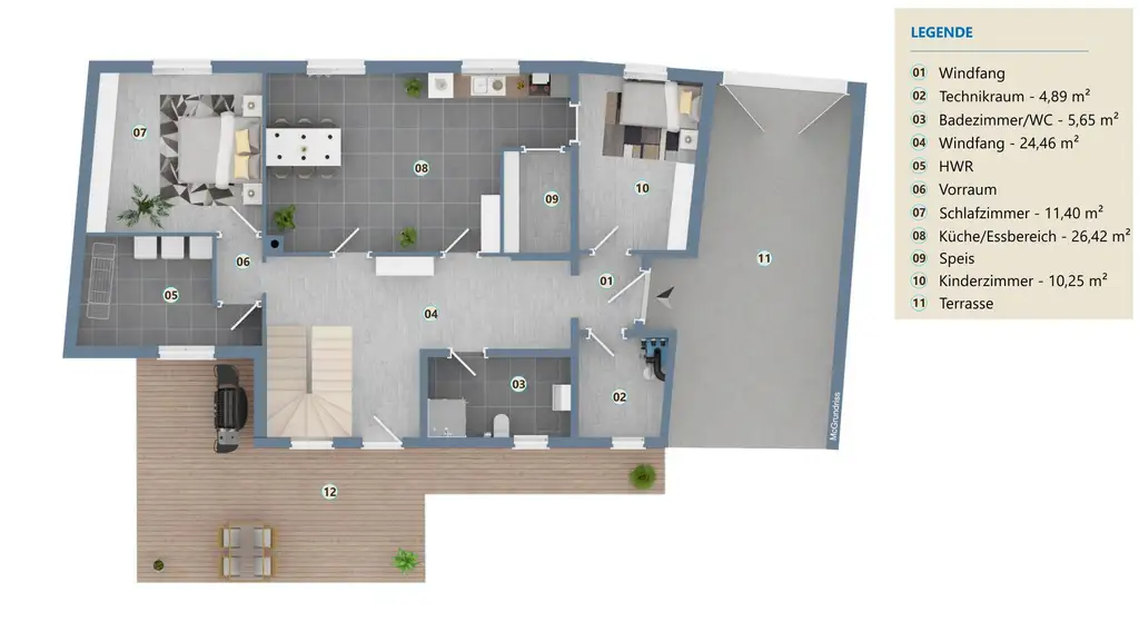 "Wohnen mit Pool & Terrasse!"