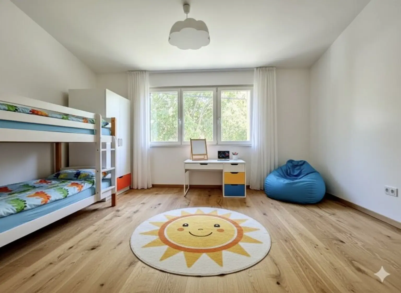 Schlafzimmer mit Beispiel Kinderzimmer