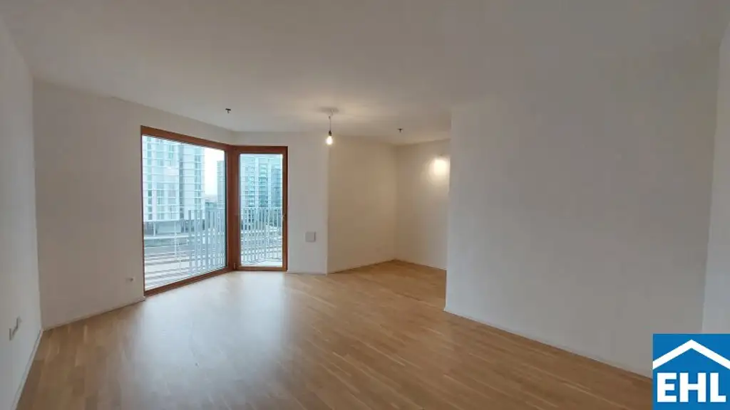 Sonnwendviertel: 1-Zimmer-Wohnung mit Balkon im 9. OG – Fitnessraum, Co-Working & Rooftop-Terrasse inklusive!