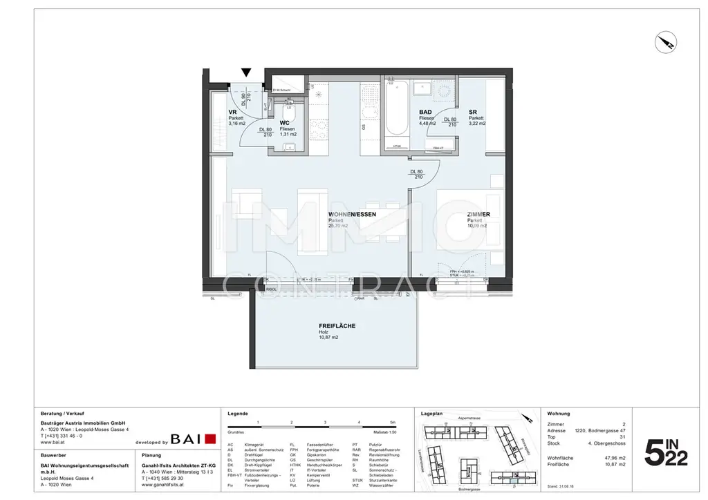 NACHMIETERSUCHE (Fotos folgen in Kürze): Moderne Neubauwohnung direkt an der U2 Aspernstraße