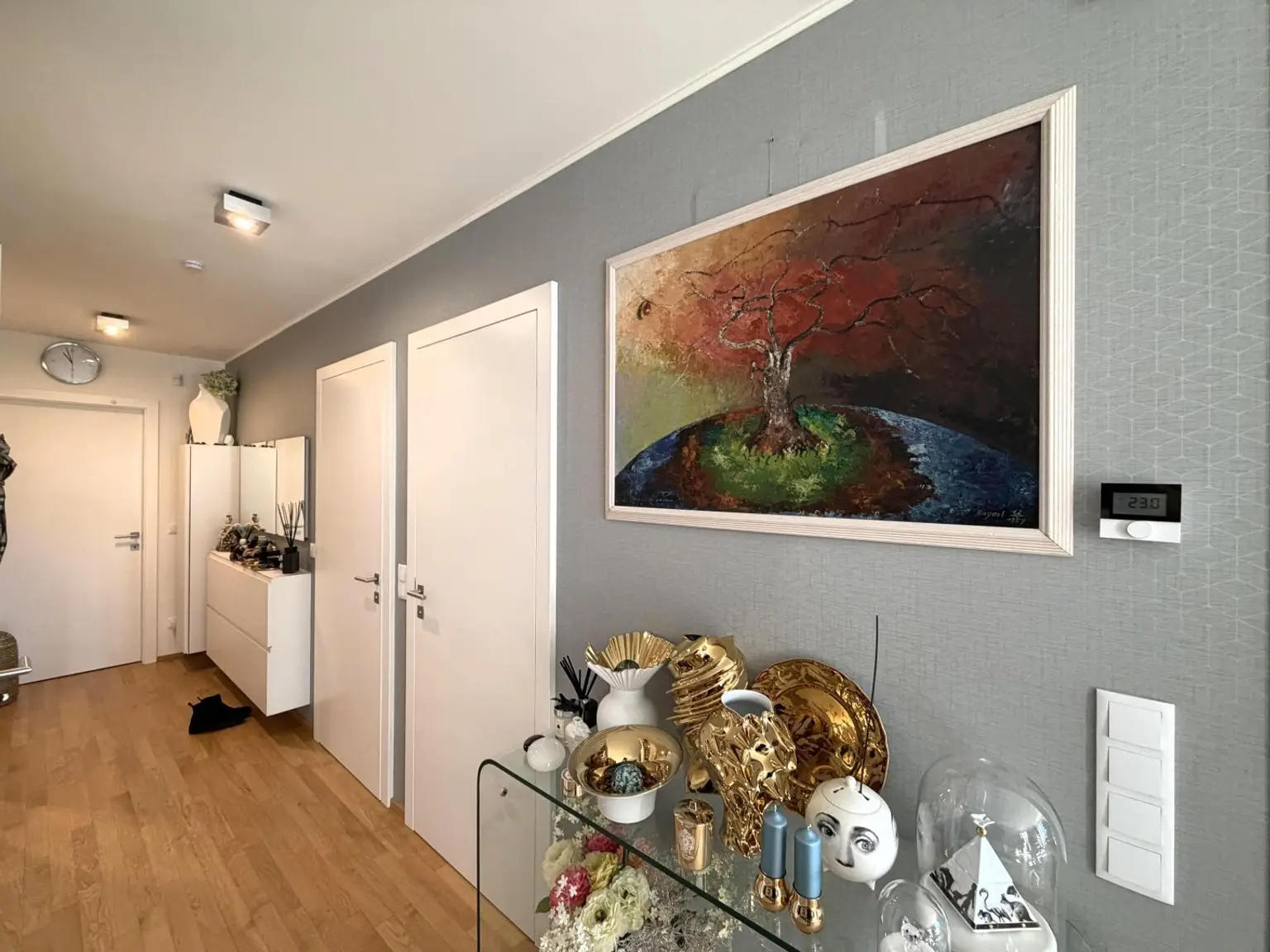 Eingangsbereich in bewohntem Zustand