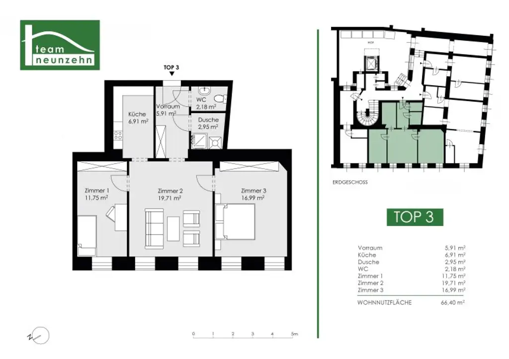 Möblierte 3 Zimmer Wohnung! - All inclusive Miete - 6 Monate befristet - U6 Nähe