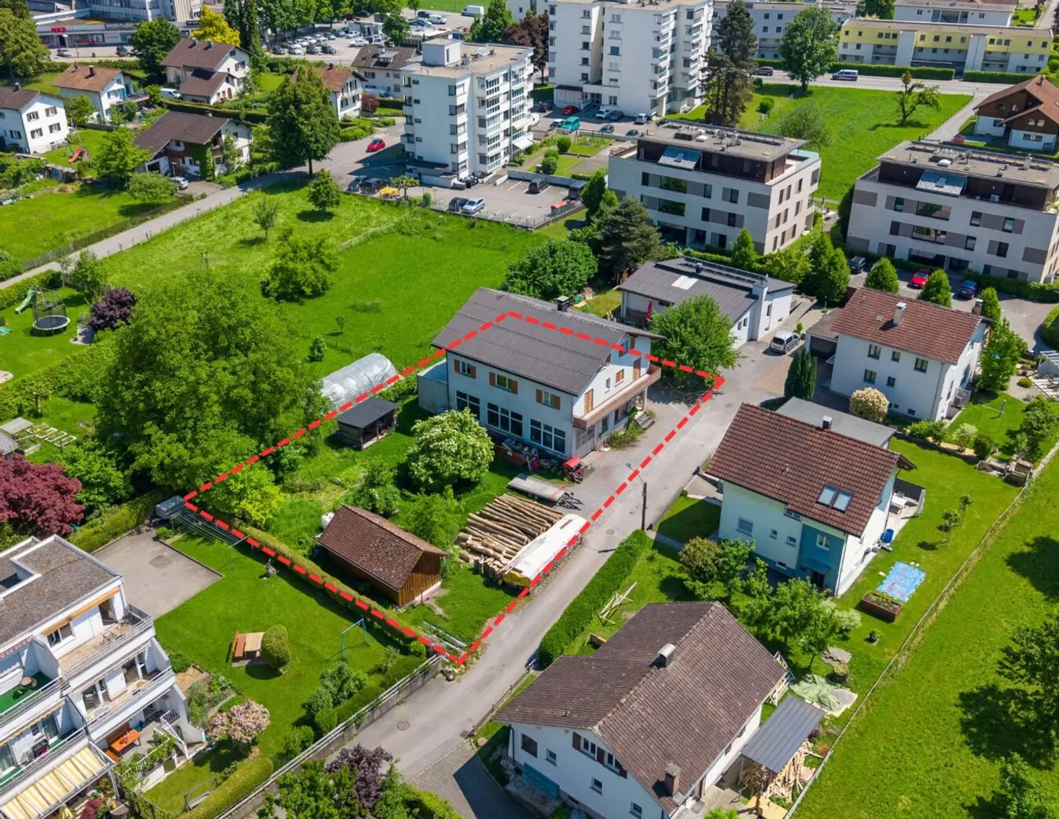 Bebautes Grundstück in Dornbirn / Hatlerdorf mit 1236 m² - Karrenblick inklusive!