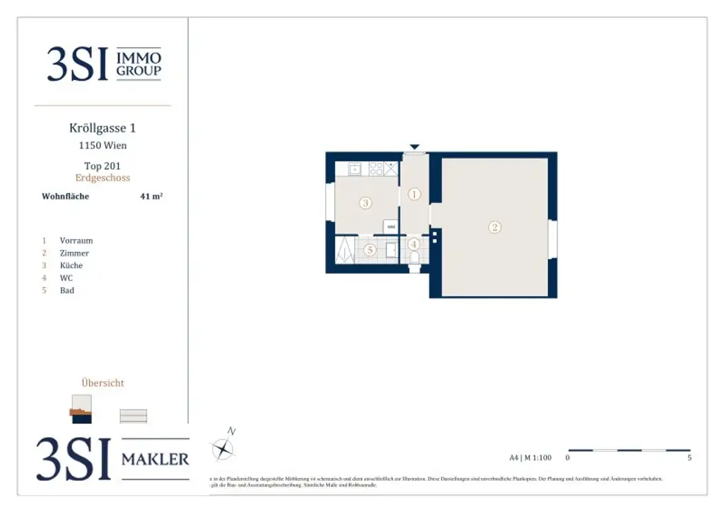 Charmante 1-Zimmer-Wohnung im Herzen des 15. Bezirks
